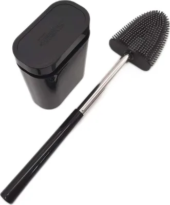 Produktbild von BROSS Silikon Bürste WC Toilette Patentierte Schwarz Effektiv