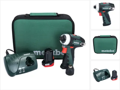 Produktbild von Metabo PowerMaxx Basic Set Akku-Bohrschrauber