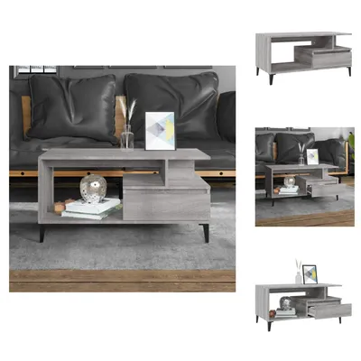 Image de vidaXL Table basse Gris Sonoma 90x49x45 cm Bois composite - Tables basses