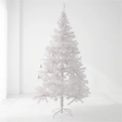 Produktbild von Weißer Weihnachtsbaum 180 cm künstlicher Tannenbaum 600 Spitzen