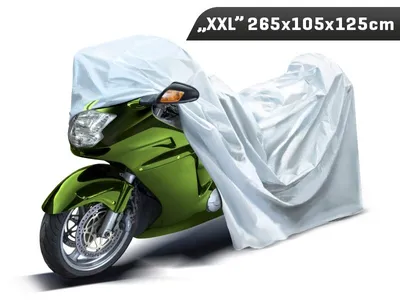 Produktbild von XXL Motorradabdeckung - Hochwertige Schutzhülle mit Reflektoren und 3 Schichten für besten Schutz!