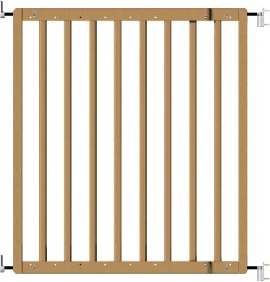 Image de 4iQ Barrière de sécurité en bois pour enfants MAYA 63,5 - 105,5 cm