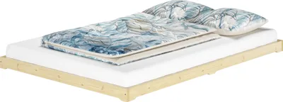 Produktbild von Futonbett bodenbett extra niedriges Studentenbett 140x200 Fichte Tanne geölt V-60.47-14ohne Zubehör