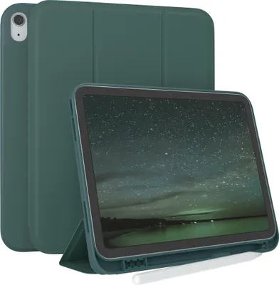 Produktbild von EAZY CASE Smartcase mit Stifthalter für Apple iPad 10,9" (10. Gen.) Hülle mit Stifthalterung, Tablet Cover aufstellbar  10,9 Zoll in Grün