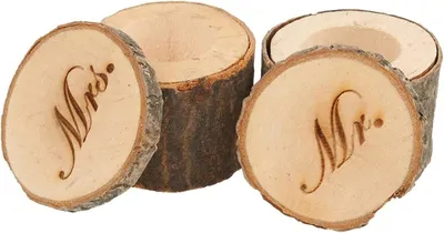Produktbild von Holzringbox Vintage - Set von 2 | Runde Verlobungsring-Schmuckschatulle | Graviert für Hochzeiten, Anträge, Verlobungen | Kreative Geschenke
