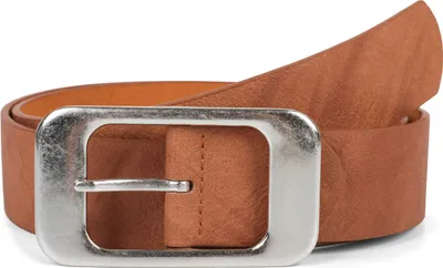 Produktbild von styleBREAKER Uni Gürtel Unifarben mit großer rechteckiger Schnalle, kürzbar 03010100