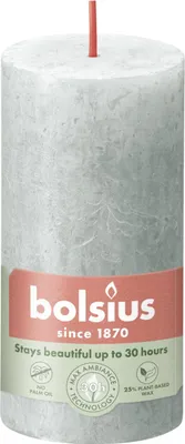 Produktbild von Bolsius Rustik Stumpenkerze Jade Grün 100/50mm