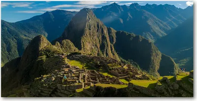 Produktbild von Tulup® Leinwandbild - 120x60 cm - Wandkunst - Drucke auf Leinwand - Leinwanddruck - Landschaften - Grün - Ruinen Machu Picchu