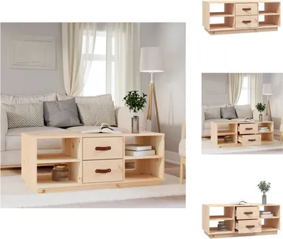 Produktbild von vidaXL Couchtisch 100x50x41 cm Massivholz Kiefer -  Couchtische
