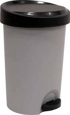 Produktbild von EDA Tret-Abfallbehälter Stepy 15 Liter PP grau/anthrazit
