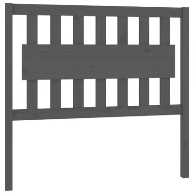Image de vidaXL Tête de lit Gris 105,5x4x100 cm Pin massif