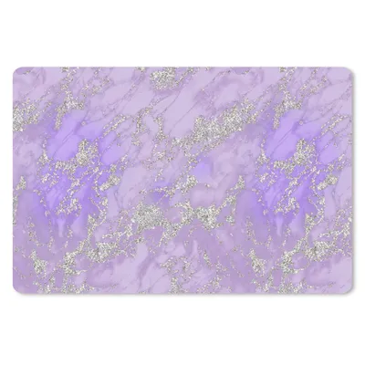 Produktbild von MuchoWow® Schreibtischunterlage Marmor - Lila - Muster 60x40 cm - XXL Mauspad - Großes Mauspad