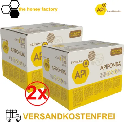 Produktbild von APIFONDA Futterteig Bienen DOPPELPACK 10 x 2,5 KG Bienenfutter Imkerei Südzucker