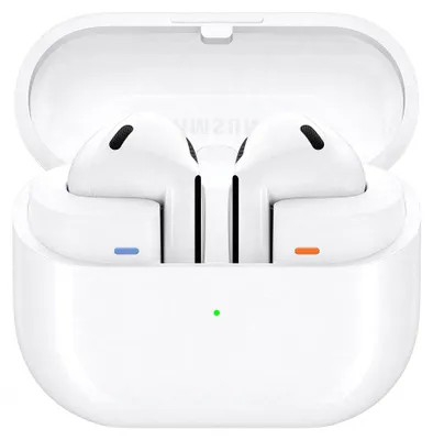 Produktbild von Samsung Galaxy Buds3 Kabellose Bluetooth-Kopfhörer, Active Noise Cancelling (ANC), Adaptive Geräuschunterdrückung, In-Ear-Kopfhörer mit 360 Audio, White, Inkl. Anymode Clear Case