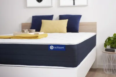 Image de Matelas Actilatex sleep 120x190cm, latex et mousse à mémoire de forme, degré de fermeté 2, hauteur :22 cm, 5 zones de confort