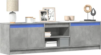 Produktbild von Möbel2024 TV-Schrank mit LED-Beleuchtung Betongrau 180x34x50 cm TV-Schränke 221262