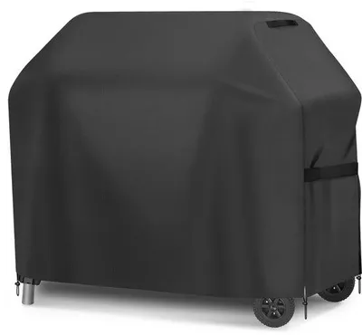 Zdjęcie produktu dla POKROWCA NA GRILLA GAZOWEGO – ODPORNY NA WARUNKI ATMOSFERYCZNE, WODOODPORNY, 147 x 61 x 122 cm, TKANINA OXFORD 600D, WIATROSZCZELNY, POKROWCA NA GRILLA, CZARNY