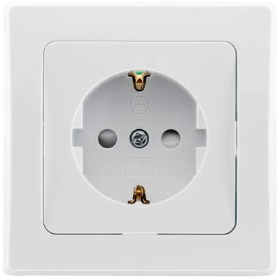 Produktbild von DELPHI Schutzkontakt-Steckdose UP weiß 250V/ 16A inkl. Rahmen Steckanschluss