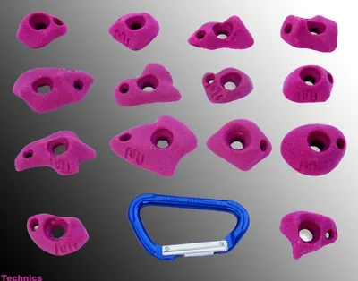 Produktbild von Technics Klettergriffe XS von Move-it-Climbingholds,neon pink
