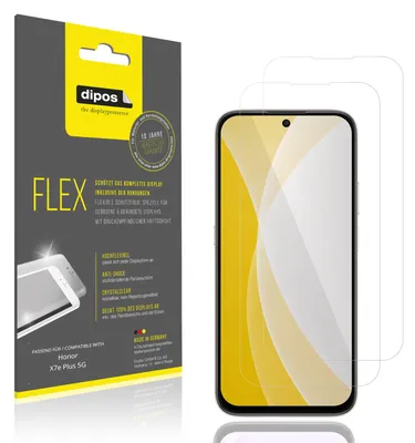 Image de 2x Film de protection d'écran pour Honor X7e Plus 5G, recouvre 100% de l'écran, dipos Flex