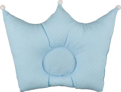 Produktbild von Babykopfkissen Kronemotiv 30x40 cm Bezug Baumwolle Deckokissen für Babyzimmer