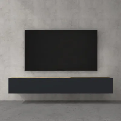 Produktbild von doporro TV Lowboard hängend Fernsehschrank Wohnzimmer | TV-Schrank hängend Fernsehtisch Hängeschrank 200cm Fernsehschrank02