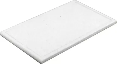 Image de Planche à découper avec rainure, sans pieds, hauteur : 30 mm, longueur : 600 mm, blanc