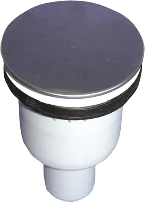 Obrázek produktu pro Hutterer & Lechner HL511N BTsifon DN50 senkr pro odtokový otvor d 90 mm s nerezovou krycí deskou d 112 mm, 1 ks.
