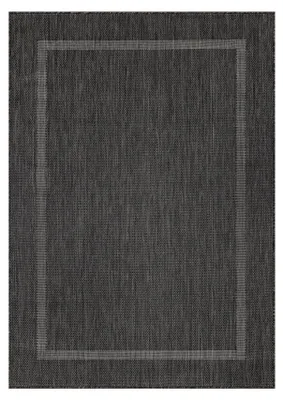 Image de Relax Tranqua tapis extérieur/intérieur rectangle 120x170cm noir