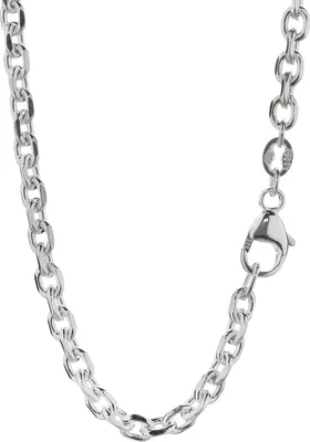 Produktbild von Halskette 42cm Ankerkette 925 Silber 4fach diamantiert 3,0mm Silberkette massiv