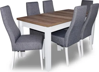 Immagine prodotto di Set da pranzo Tavolo da pranzo 6 x sedie Set da pranzo Gruppo da pranzo 7 pezzi