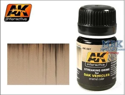 Immagine prodotto di AK Interactive Streaking Grime per i veicoli dell'Africa Korps