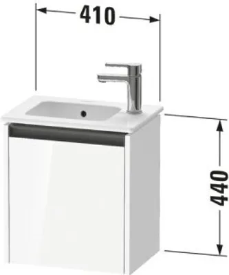 Produktbild von Duravit K25060L55550000 Ketho2 WTU WH 410x292x440 Ei