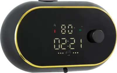 Zdjęcie produktu dla Automatyczny dozownik mydła – elektryczny – bezdotykowy 5 cm – wyświetlacz LCD z zegarem i temperaturą – 3 poziomy 0,6/1/1,5 s – 450 ml – montaż na ścianie – czarny