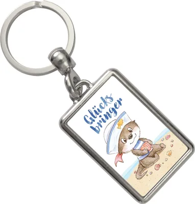 Produktbild von Ottfried der Otter Schlüsselanhänger mit Spruch Glücksbringer