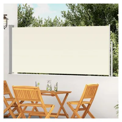 Produktbild von Ausziehbare Seitenmarkise 120x300 cm Creme für Balkon und Terrasse