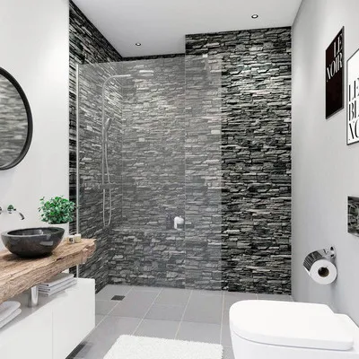Produktbild von Duschrückwand BREUER Verblender dunkel 210 x 100 cm 9482514000202
