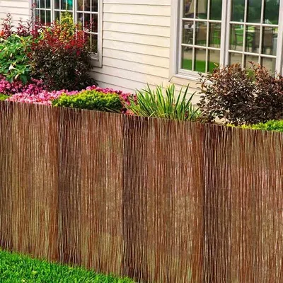 Imagen del producto de Valla de sauce natural, 170 x 300 cm. Panel de sauce para vallas de jardín, pantalla, protección contra el viento, delimitación, terraza, balcón y patio. Ideal para decoración exterior y para crear privacidad