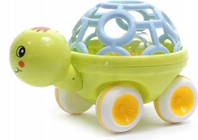 Produktbild von Schildkröte Rassel Auto & Beißring - Baby Spielzeug Greifling & Motorikspielzeug Bunt