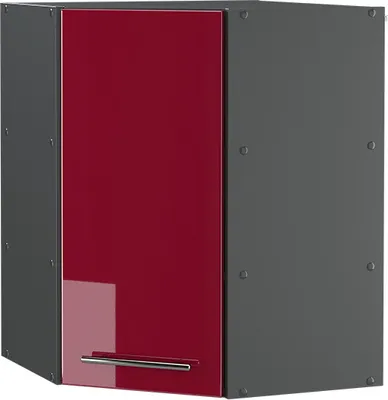 Produktbild von Eckhängeschrank Vicco Fame-Line Bordeaux Hochglanz 57 cm, Model 35568