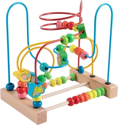 Produktbild von Perlenspiel, Holzspielzeug, für Kinder, mehrfarbig