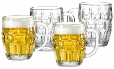 Immagine prodotto di Ritzenhoff & Breker Bierkrug 4er Set Luis, Biergläser, Glas, Klar, 500 ml, 320442