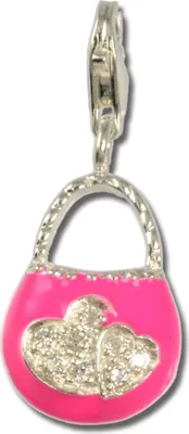 Imagen del producto de Pulsera con dije "SilberDream", colección "Charm", color rosa, fabricada en plata de ley 925, modelo FC3030P