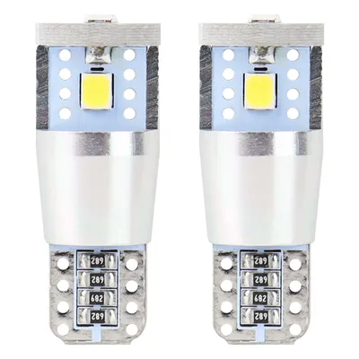 Imagen del producto de Bombillas LED automotrices W5W CANBUS 3SMD 2835, color blanco, 12V/24V, modelo AMiO-01637