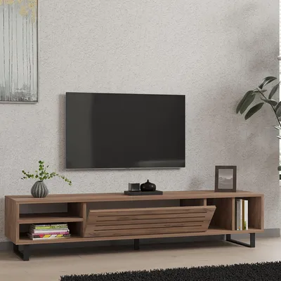 Immagine prodotto di Sovico - Mobile Porta tv, 160x40x35h cm Marrone Rovere, un Ripiano