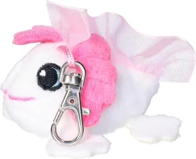 Produktbild von Nature Planet Pluschtier Axelotl Schlusselanhanger - weicher Pluschstoff - viele Details - weis - 6