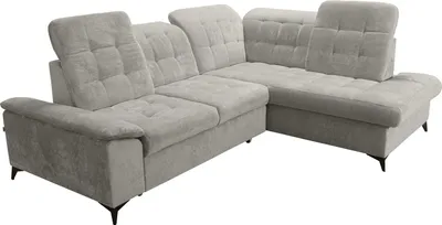 Produktbild von Robin Inspire Ecksofa Mit Schlaffunktion Bettkasten L Form Sofa Eckcouch Schlafcouch Freistehend Verstellbare Sitztiefe Rückenhöhe Neo 268 x 210 x 90 cm Rechts Warmgrau