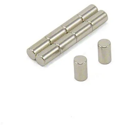 Obrázek produktu pro Neodymové magnety N52, sada 20 ks, 4 x 7 mm, bílé, extra silné, kuchyňské magnety, magnety na tabuli
