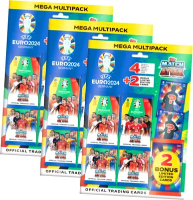 Produktbild von Topps UEFA EURO 2024 Germany Match Attax Karten - EM Sammelkarten - 3 Multipack