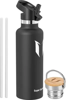 Produktbild von Super Sparrow Trinkflasche Edelstahl Wasserflasche 750ml Isolierflasche Perfekt Therm